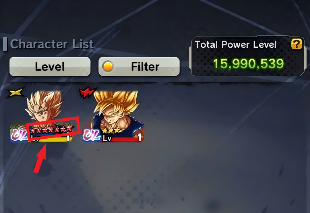 Dragon ball legends stars